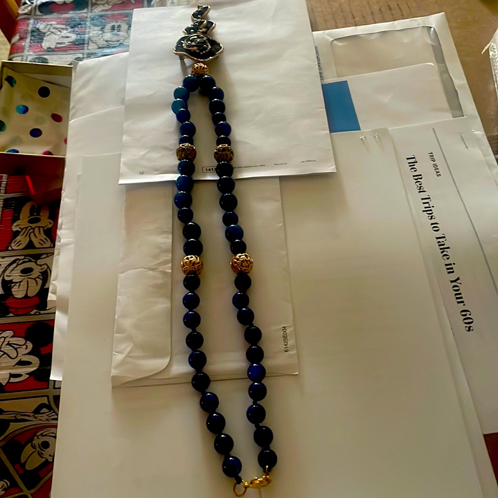 Blue Lapis Necklace W Pendent